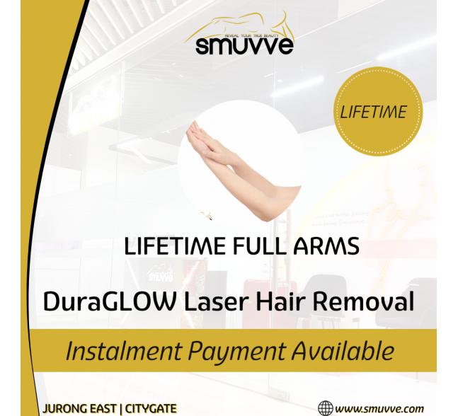 LIFETIME Full Arms DuraGLOW™ LASER HAIR REMOVAL