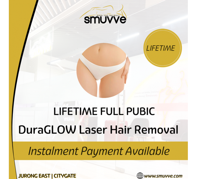 LIFETIME Full Pubic(V) DuraGLOW™  Laser Hair Removal
