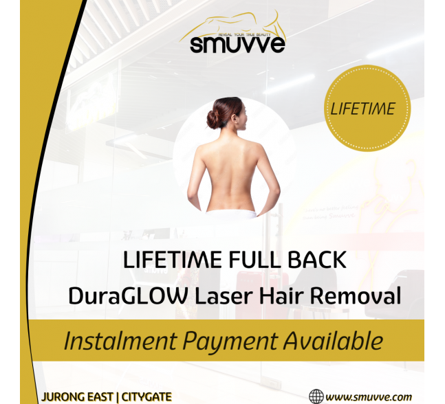 Lifetime Full Back DuraGLOW™ Laser Hair Removal
