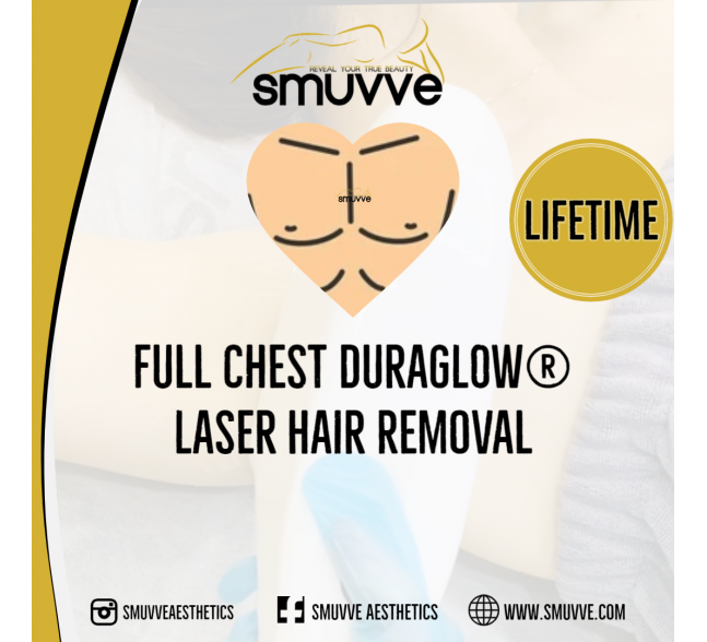 Lifetime Full Front DuraGLOW Laser Hair Removal